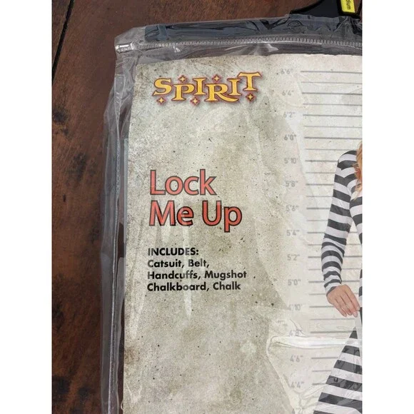 Spirit Halloween Lock-Me-Up Costume Sexy Jailbird Adult M Halloween Party - Picture 10 of 12